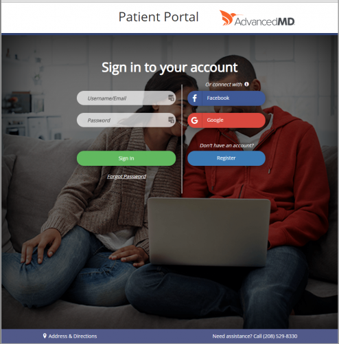 Click to register with our patient billing portal