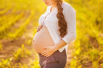 A wellness-minded pregnant woman.