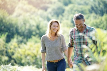 A wellness-minded happy couple.